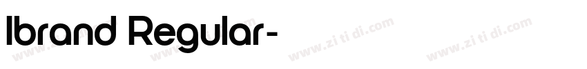 Ibrand Regular字体转换
